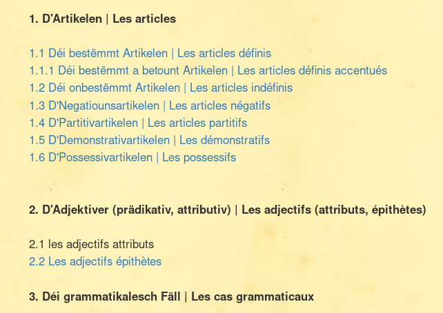 Luxembourgish Grammar